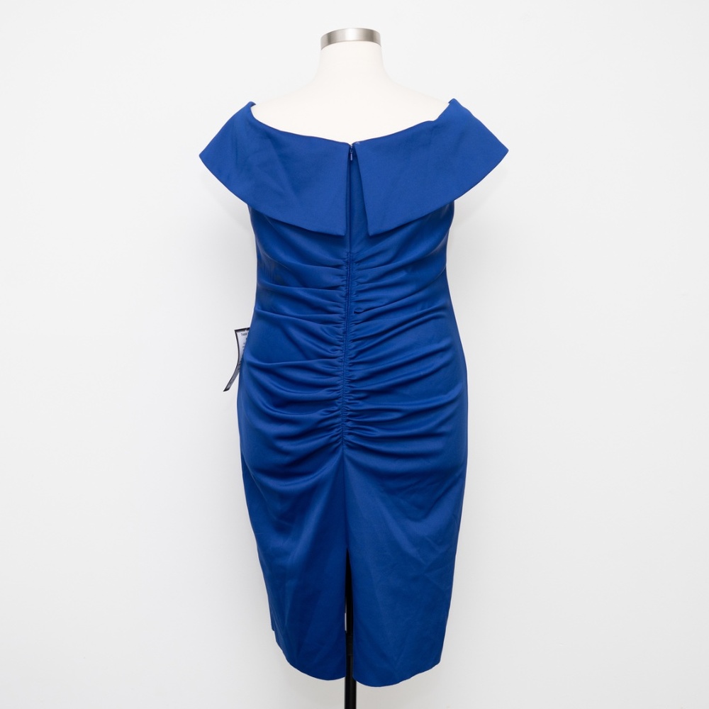 Xscape - Off-Shoulder Ruched Dress - Picture 3 of 12